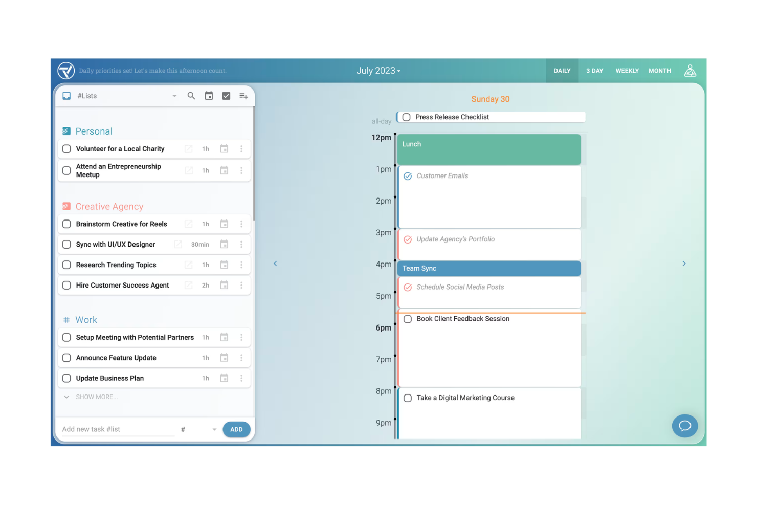 Trevor AI screenshot - 10 beste AI-planningsassistenten beoordeeld in 2026