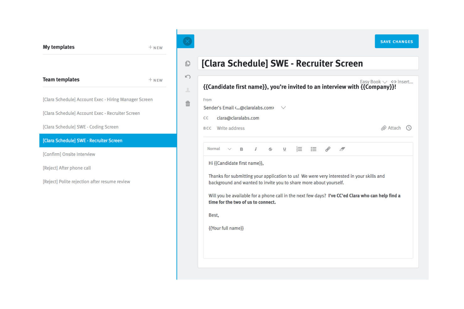 Clara screenshot - 10 beste AI-planningsassistenten beoordeeld in 2026