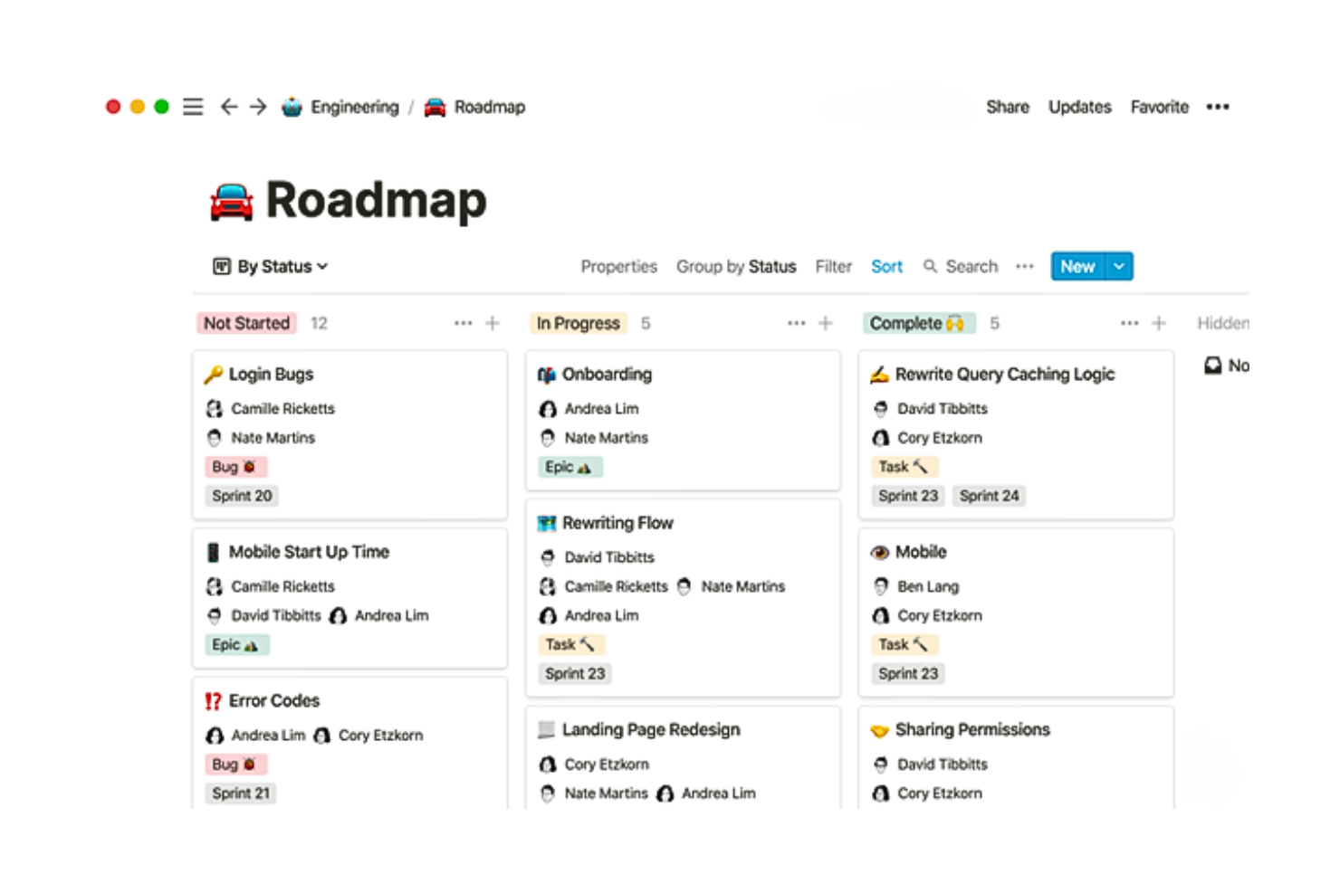 Notion screenshot - 10 beste software voor taakbeheer voor kleine bedrijven in 2026
