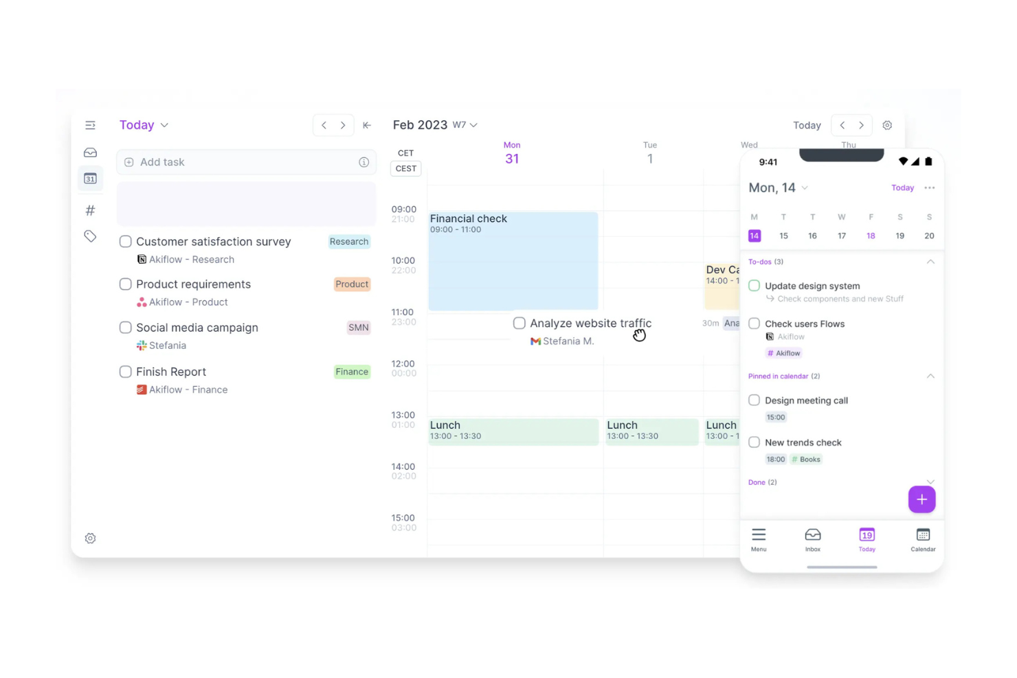 Akiflow screenshot - 10 beste AI-planningsassistenten beoordeeld in 2026