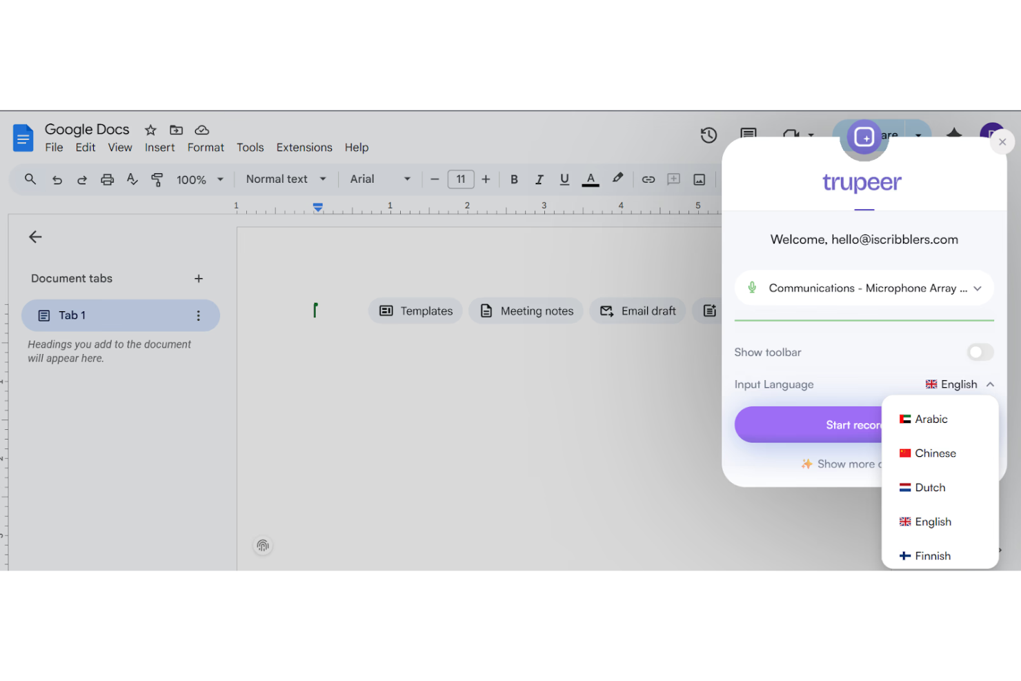 Trupeer screenshot - 10 beste softwareoplossingen voor documentgeneratie beoordeeld in 2026