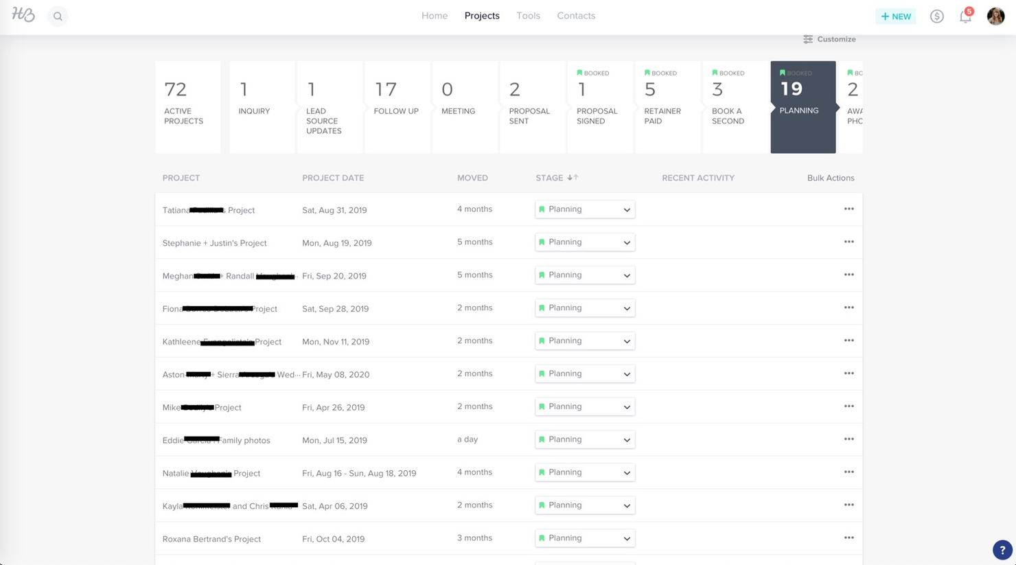 HoneyBook screenshot - 10 beste softwareoplossingen voor klantbeheer beoordeeld in 2026