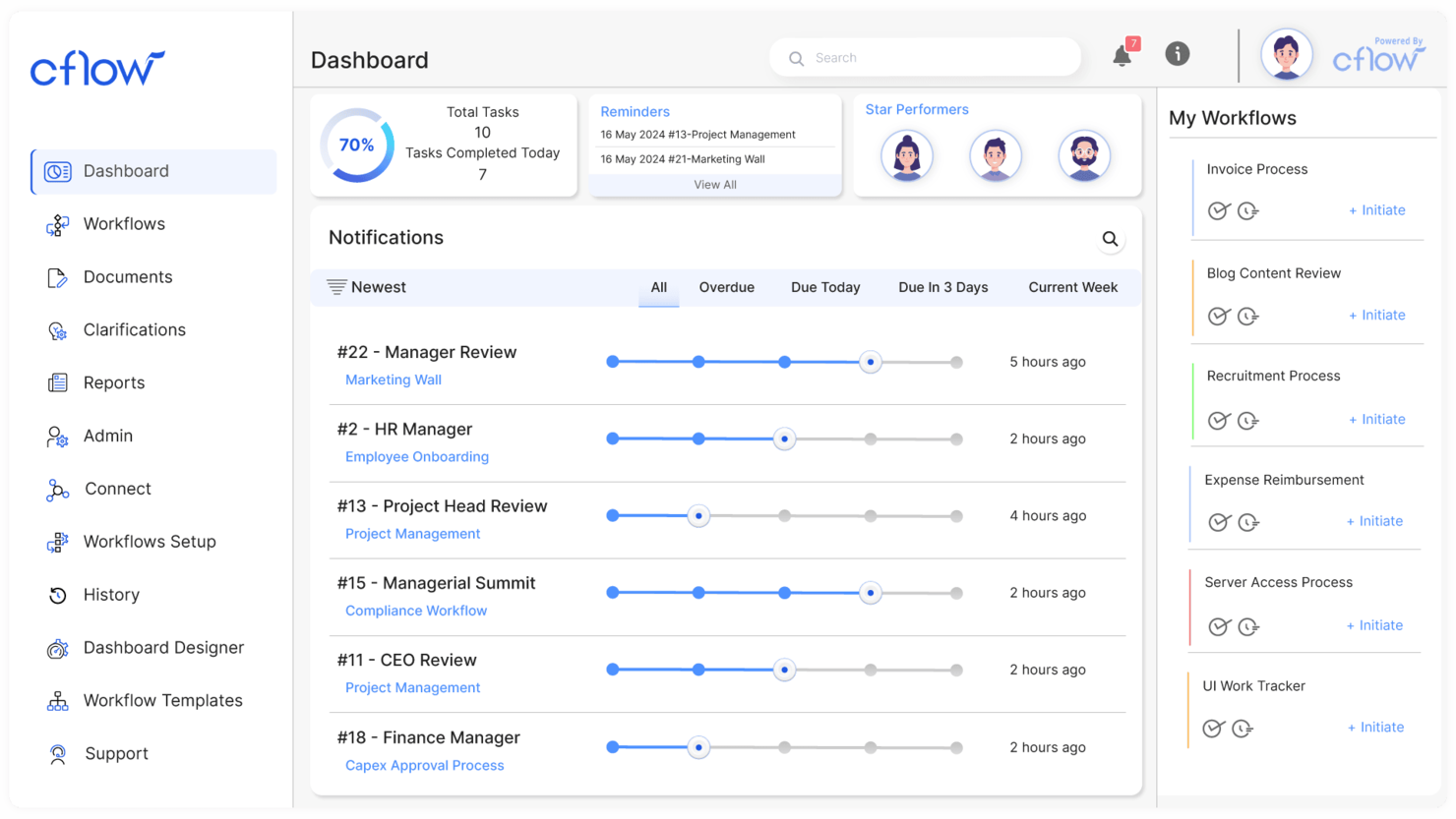 Cflow screenshot - 10 beste software voor documentautomatisering, beoordeeld in 2026