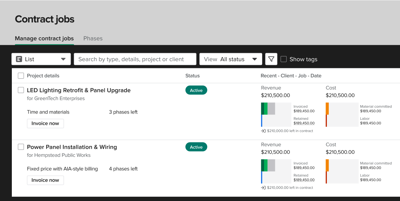 Knowify screenshot - 10 alternatieve Buildertrend-tools voor de bouw in 2026