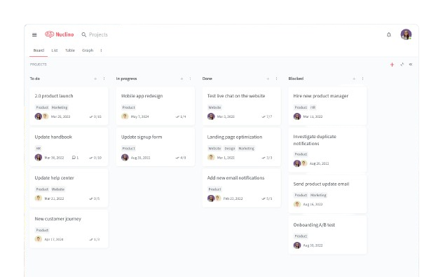Nuclino screenshot - 10 beste alternatieven voor Confluence voor kennisbeheer in 2026