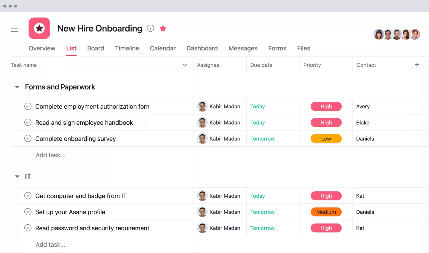 Asana screenshot - 10 Beste Redmine-alternatieven beoordeeld in 2026
