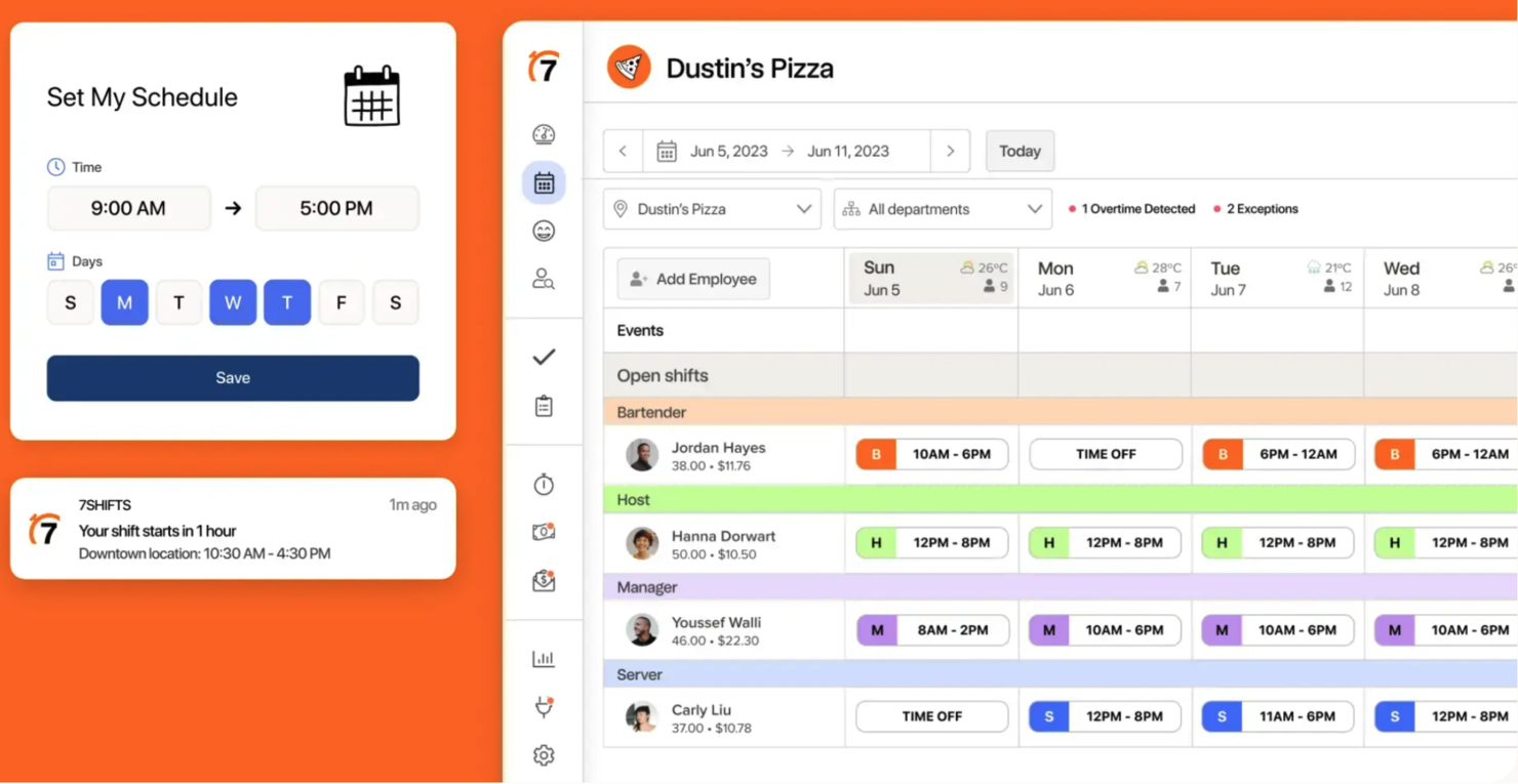 7shifts screenshot - 10 Beste alternatieven voor Connecteam beoordeeld in 2026