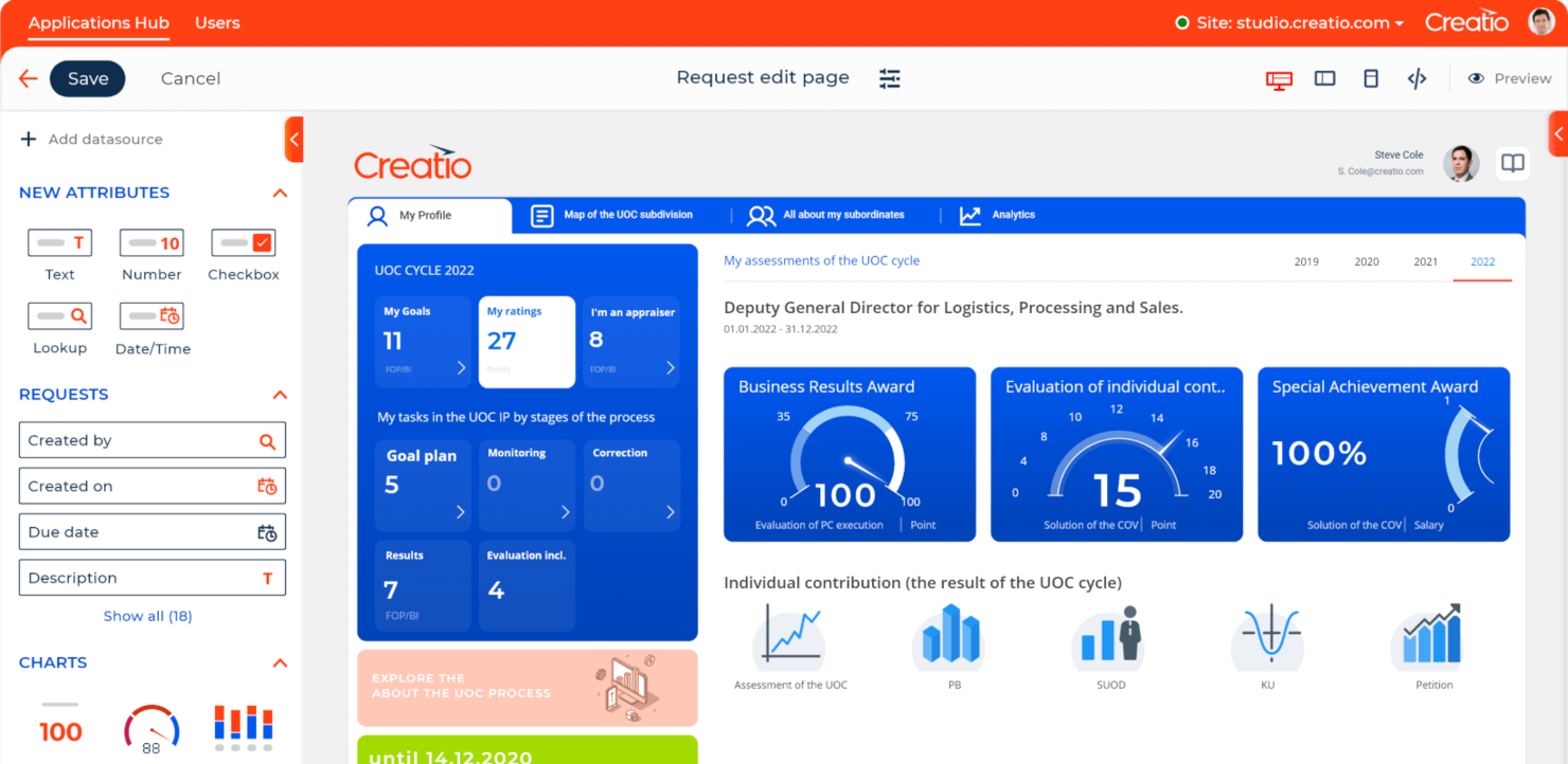 Creatio screenshot - 10 beste softwareoplossingen voor klantbeheer beoordeeld in 2026