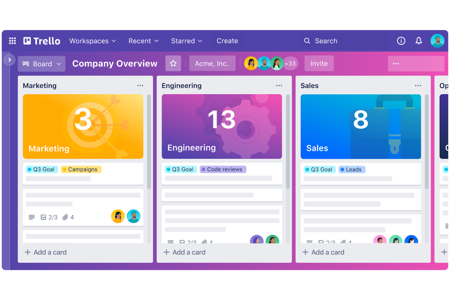 Trello screenshot - 10 Beste alternatieven voor LiquidPlanner beoordeeld in 2026
