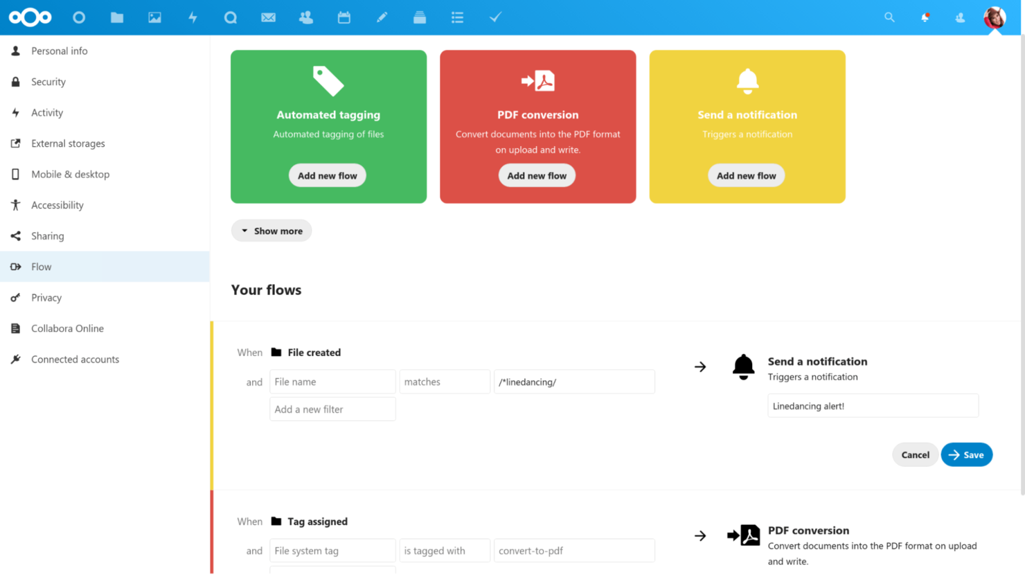Nextcloud screenshot - 10 beste cloud-documentbeheersystemen beoordeeld in 2026