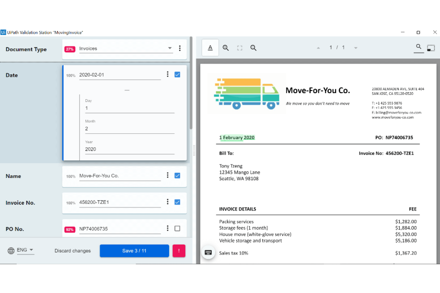 UiPath screenshot - 10 beste intelligente AI-documentverwerkingssoftware van 2026