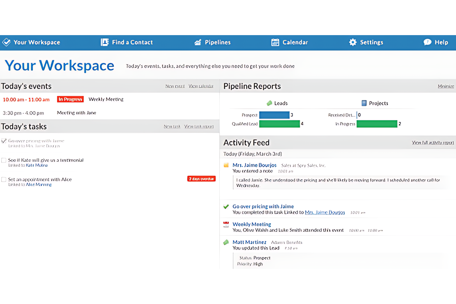 Less Annoying CRM screenshot - 10 beste software voor klantrelatiebeheer van 2026