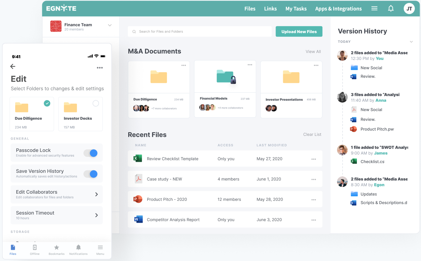 Egnyte screenshot - 10 beste cloud-documentbeheersystemen beoordeeld in 2026