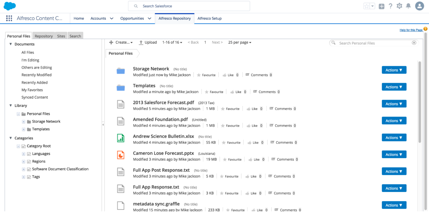 Alfresco screenshot - 10 beste cloud-documentbeheersystemen beoordeeld in 2026