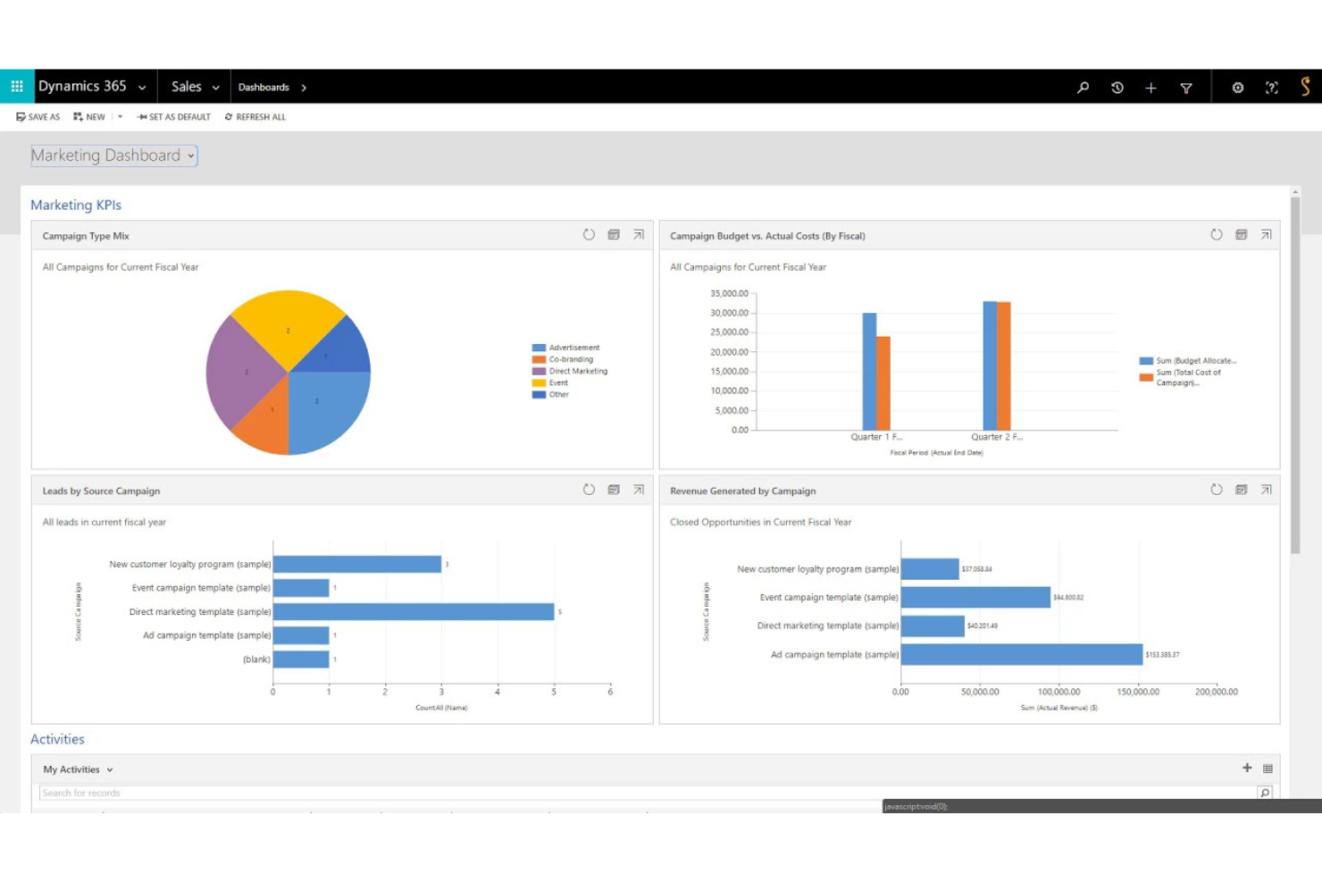Microsoft Dynamics CRM screenshot - 10 beste software voor klantendatabases voor kleine bedrijven in 2026