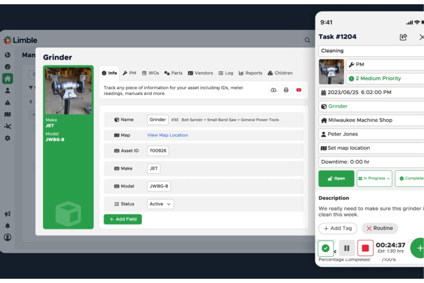 Limble screenshot - 10 beste software voor middelenbeheer in de bouw beoordeeld in 2026