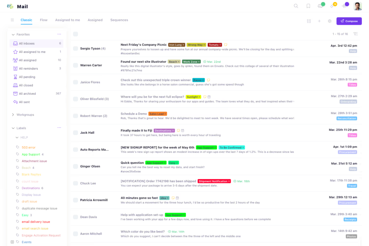 Helpmonks screenshot - 10 beste e-mailsamenwerkingssoftware beoordeeld in 2026