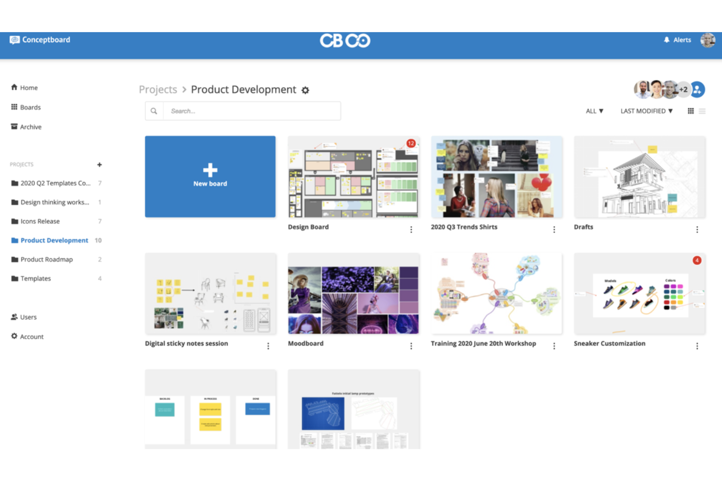 Conceptboard screenshot - 10 beste veilige samenwerkingstools beoordeeld in 2026