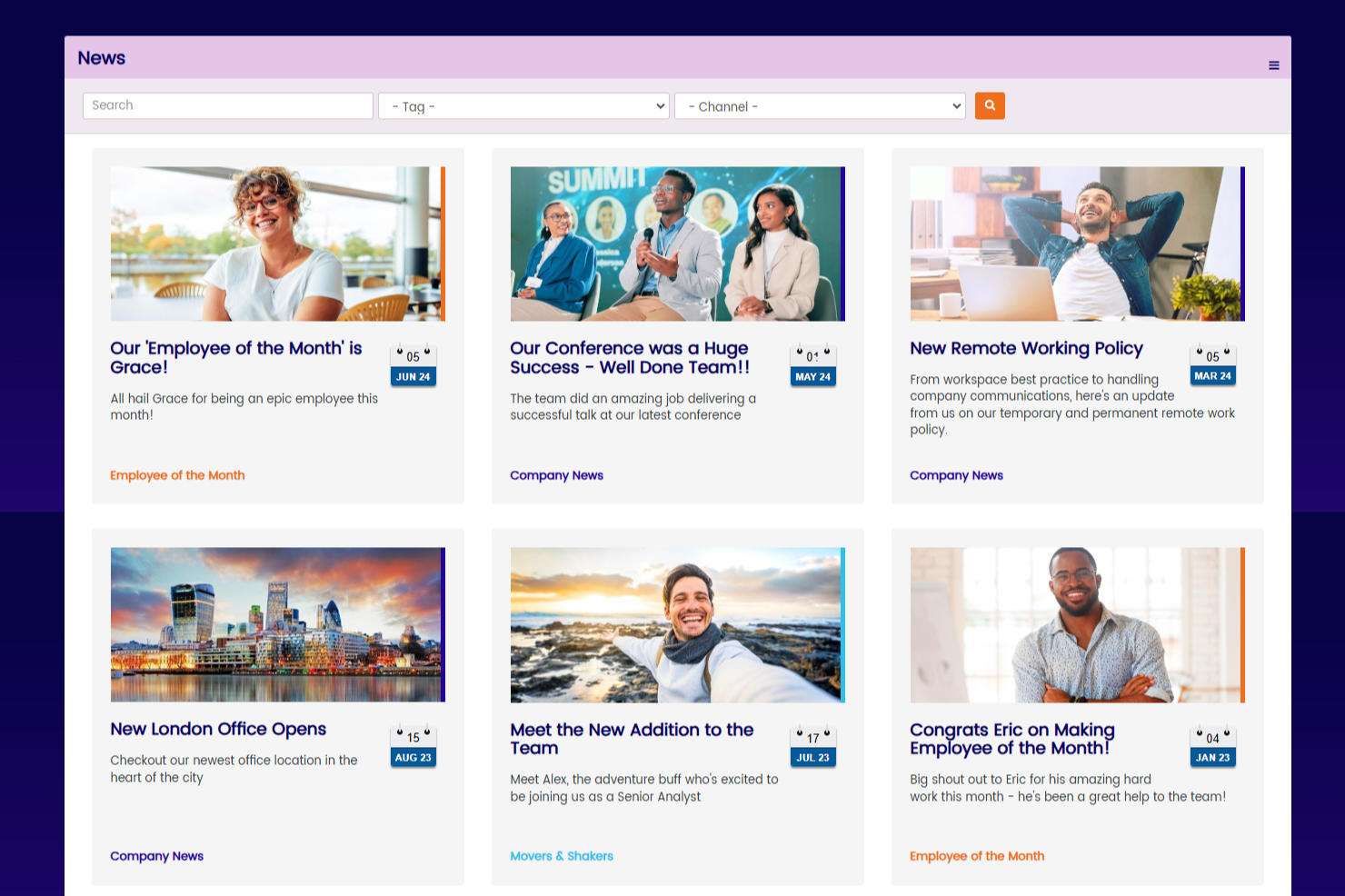Hub screenshot - 10 beste communicatietools voor teams beoordeeld in 2026