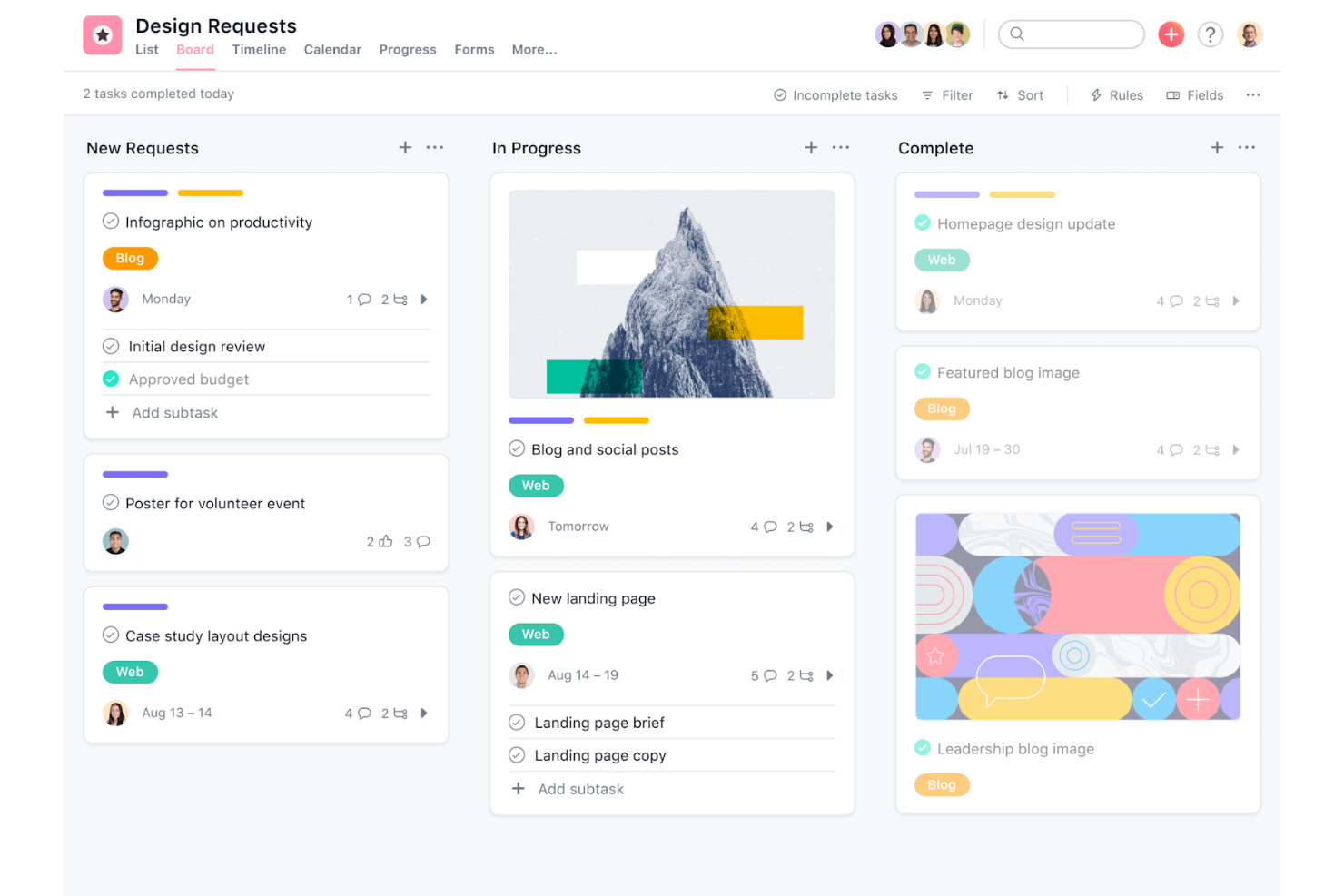 Asana screenshot - 10 beste veilige samenwerkingstools beoordeeld in 2026