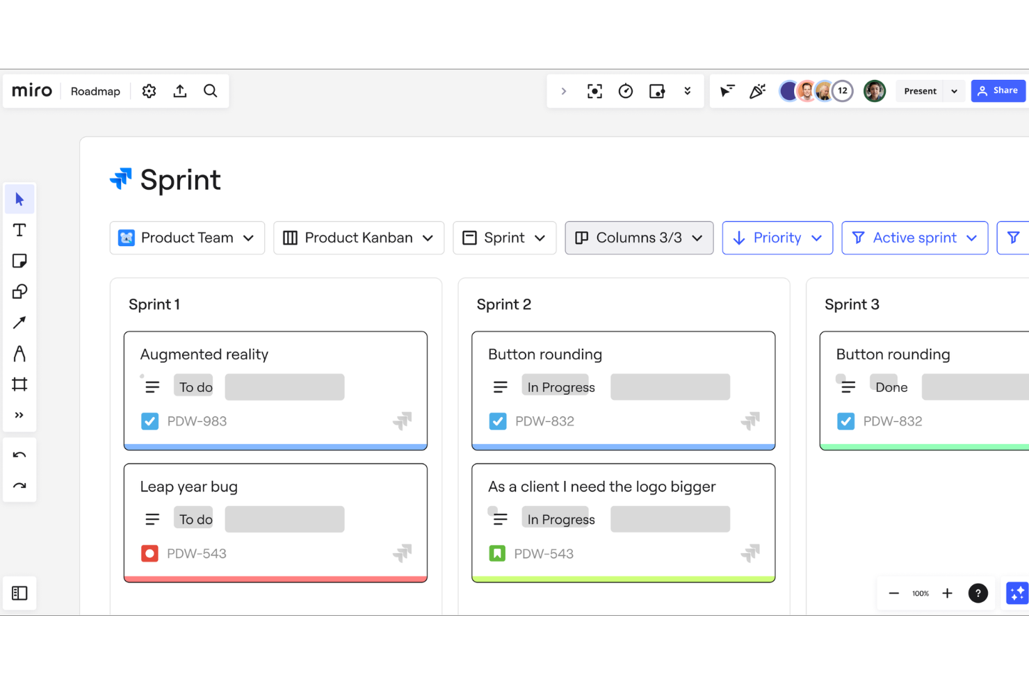 Miro screenshot - 10 beste projectmanagementsoftware met Jira-integratie 2026