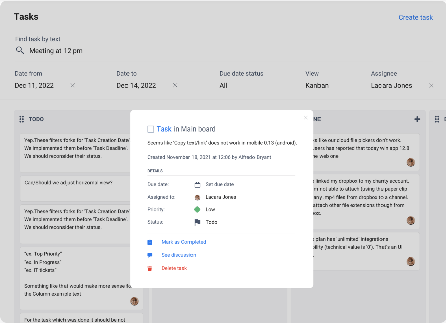 Chanty screenshot - 10 beste communicatietools voor teams beoordeeld in 2026