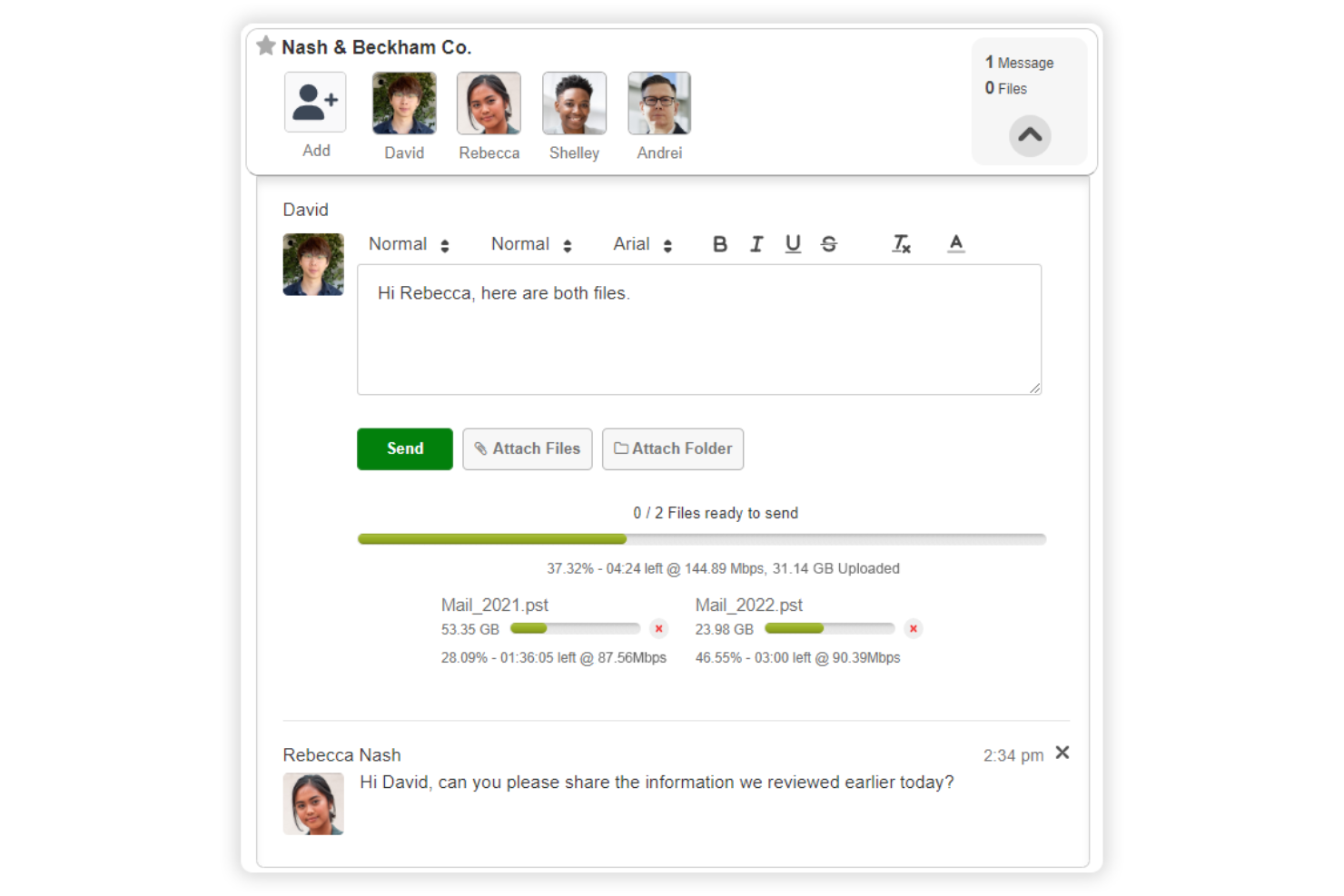 TitanFile screenshot - 10 beste IT-samenwerkingstools beoordeeld voor 2026