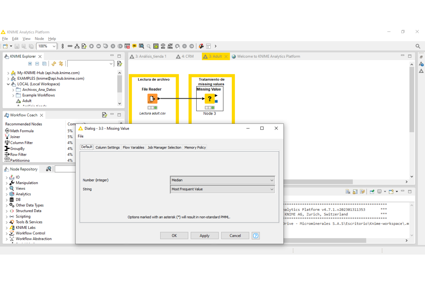 KNIME screenshot - 10 beste rapportbouwers met slepen en neerzetten van 2026