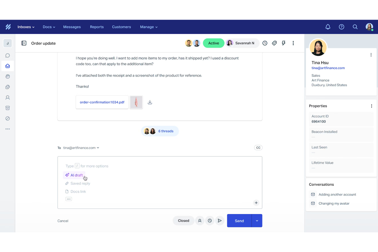 Help Scout screenshot - 10 beste IT-samenwerkingstools beoordeeld voor 2026