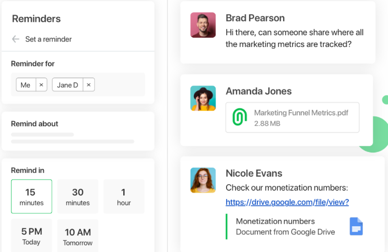 Flock screenshot - 10 beste communicatietools voor teams beoordeeld in 2026