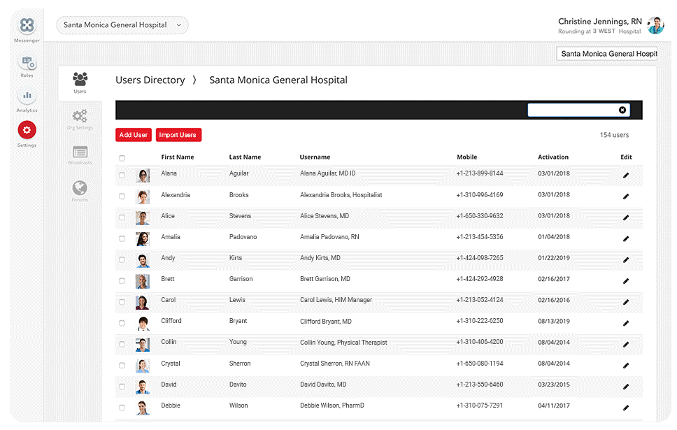TigerConnect screenshot - 10 beste HIPAA-conforme samenwerkingstools beoordeeld in 2026