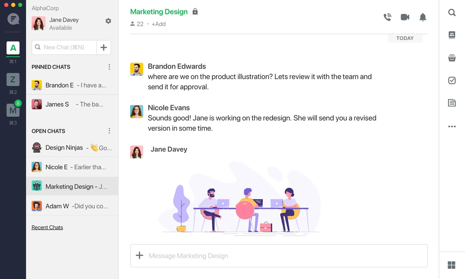 Flock screenshot - 10 beste tools voor agile samenwerking beoordeeld voor 2026