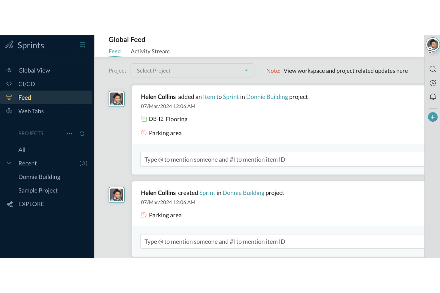 Zoho Sprints screenshot - 10 beste tools voor agile samenwerking beoordeeld voor 2026