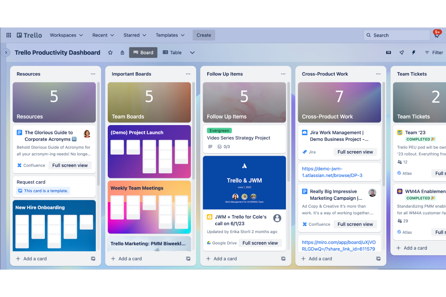 Trello screenshot - 10 beste software voor agile management beoordeeld in 2026