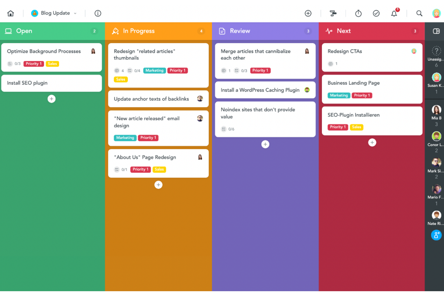 MeisterTask screenshot - 10 beste software voor agile management beoordeeld in 2026