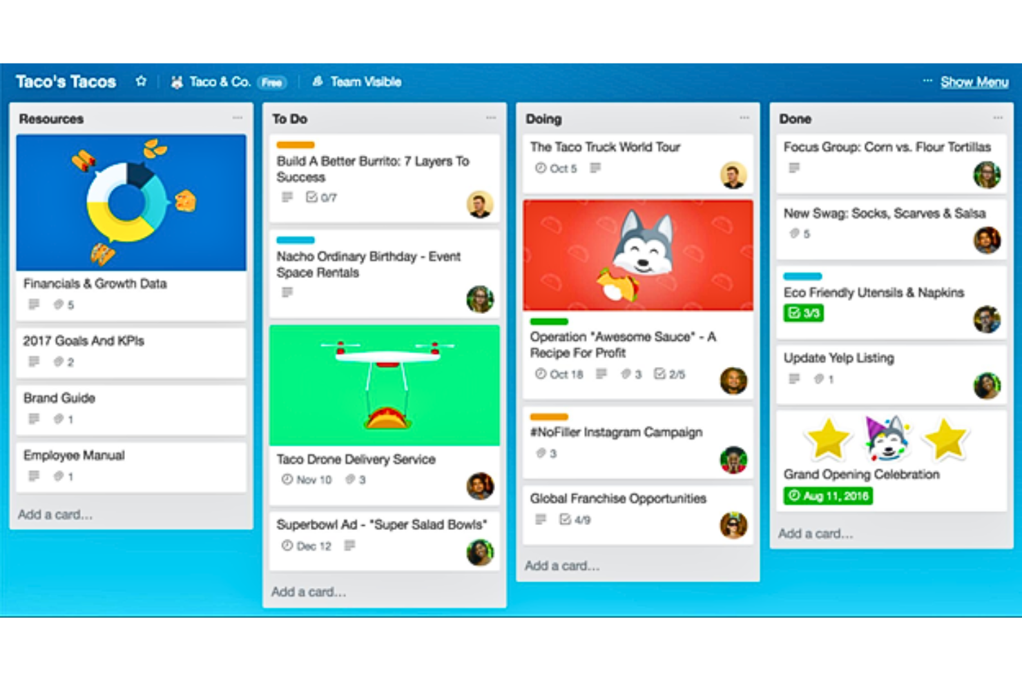Trello screenshot - 10 beste software voor taakbeheer voor kleine bedrijven in 2026
