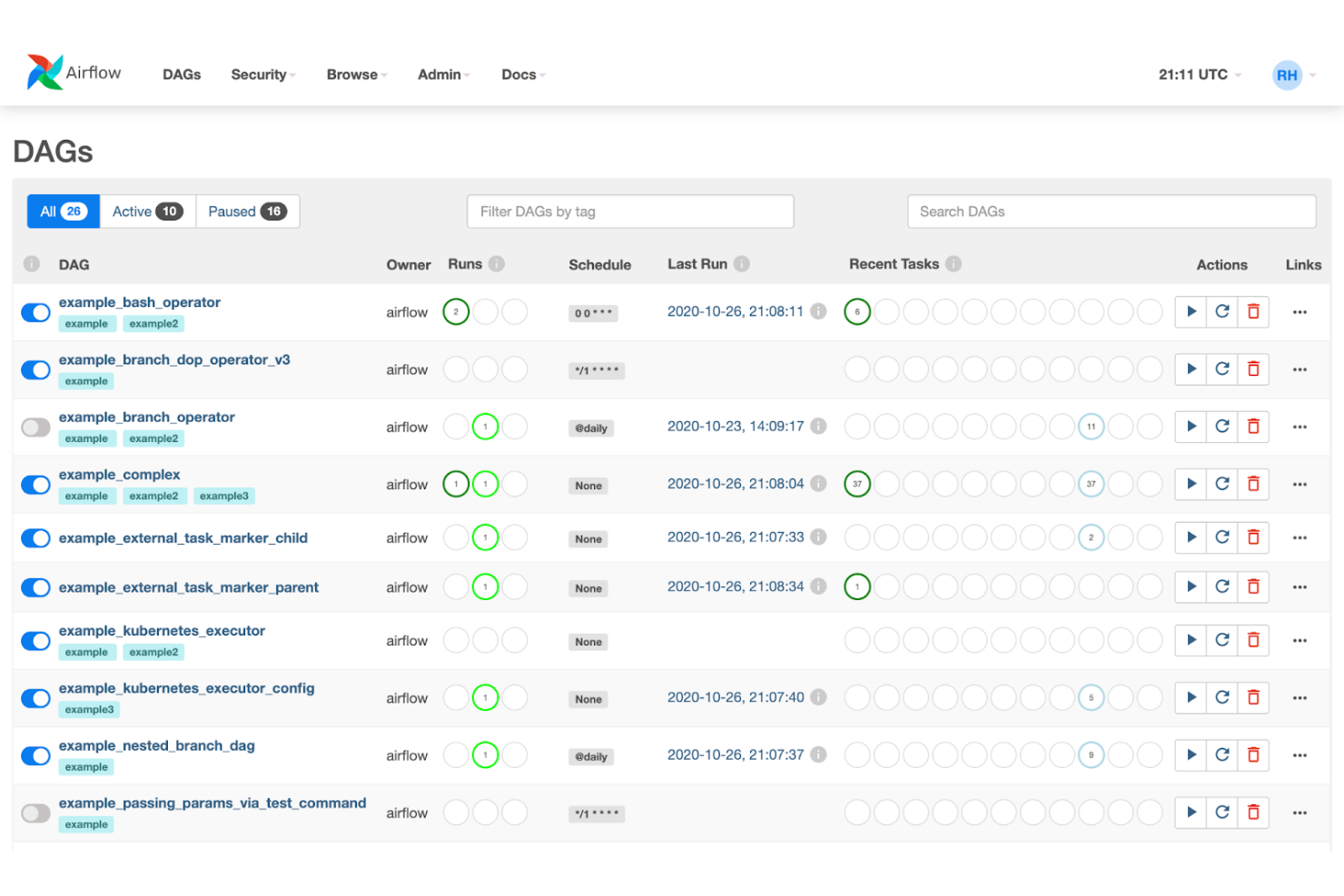 Apache Airflow screenshot - 10 Beste Alternatieve Tools voor Camunda voor Automatisering in 2026