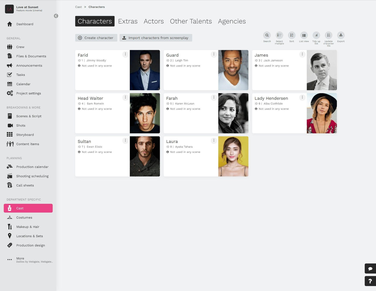 Yamdu screenshot - 10 beste projectmanagementsoftware voor videoproductie