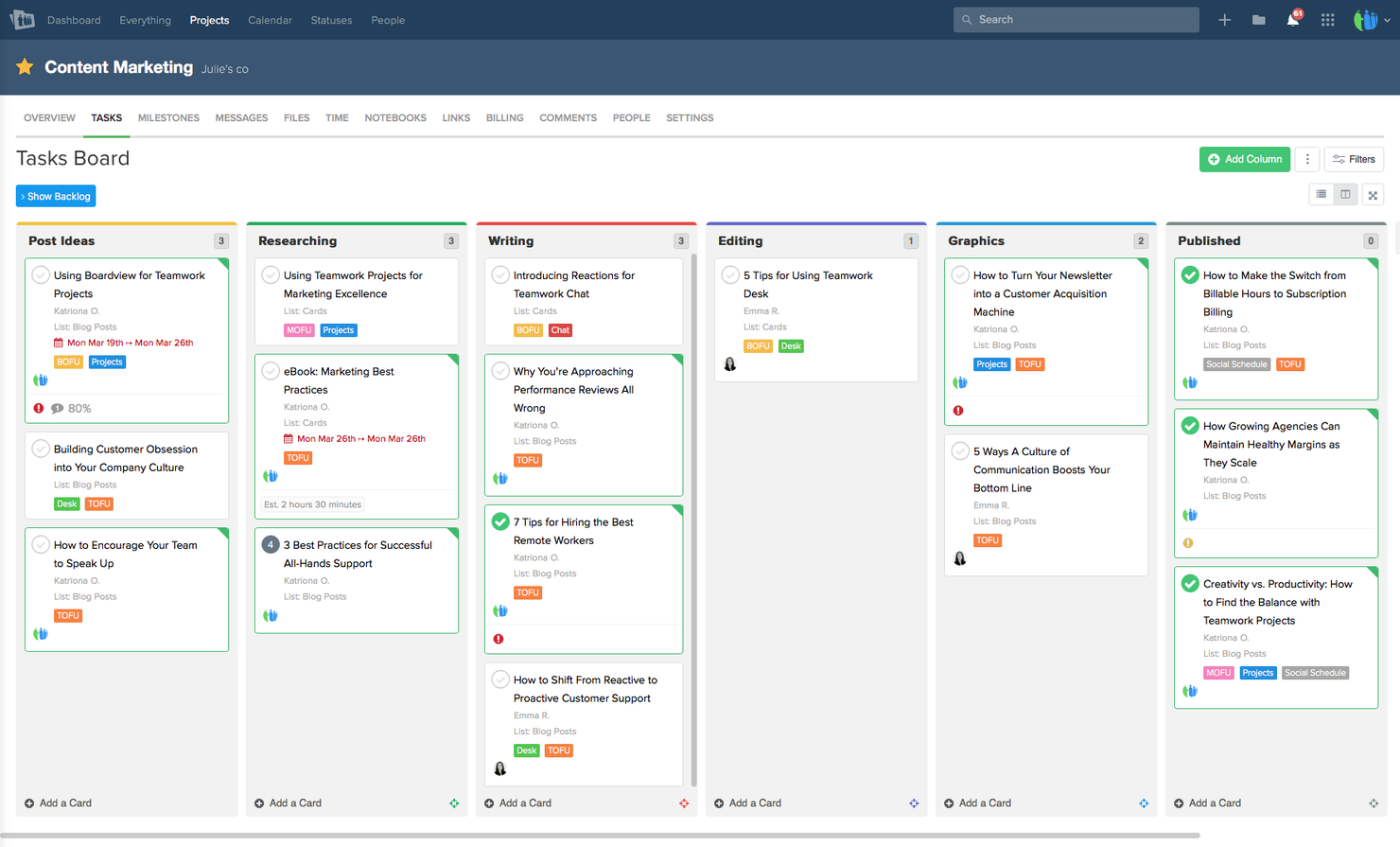 Teamwork.com screenshot - 10 beste ticketsystemen voor projectmanagement voor 2026