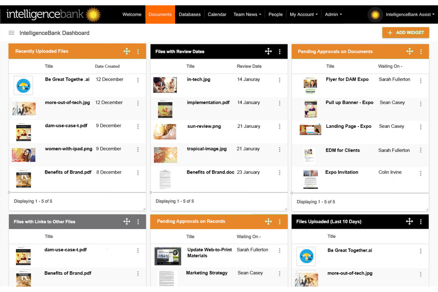 IntelligenceBank screenshot - 10 alternatieve tools voor Brandfolder voor digitale middelen in 2026