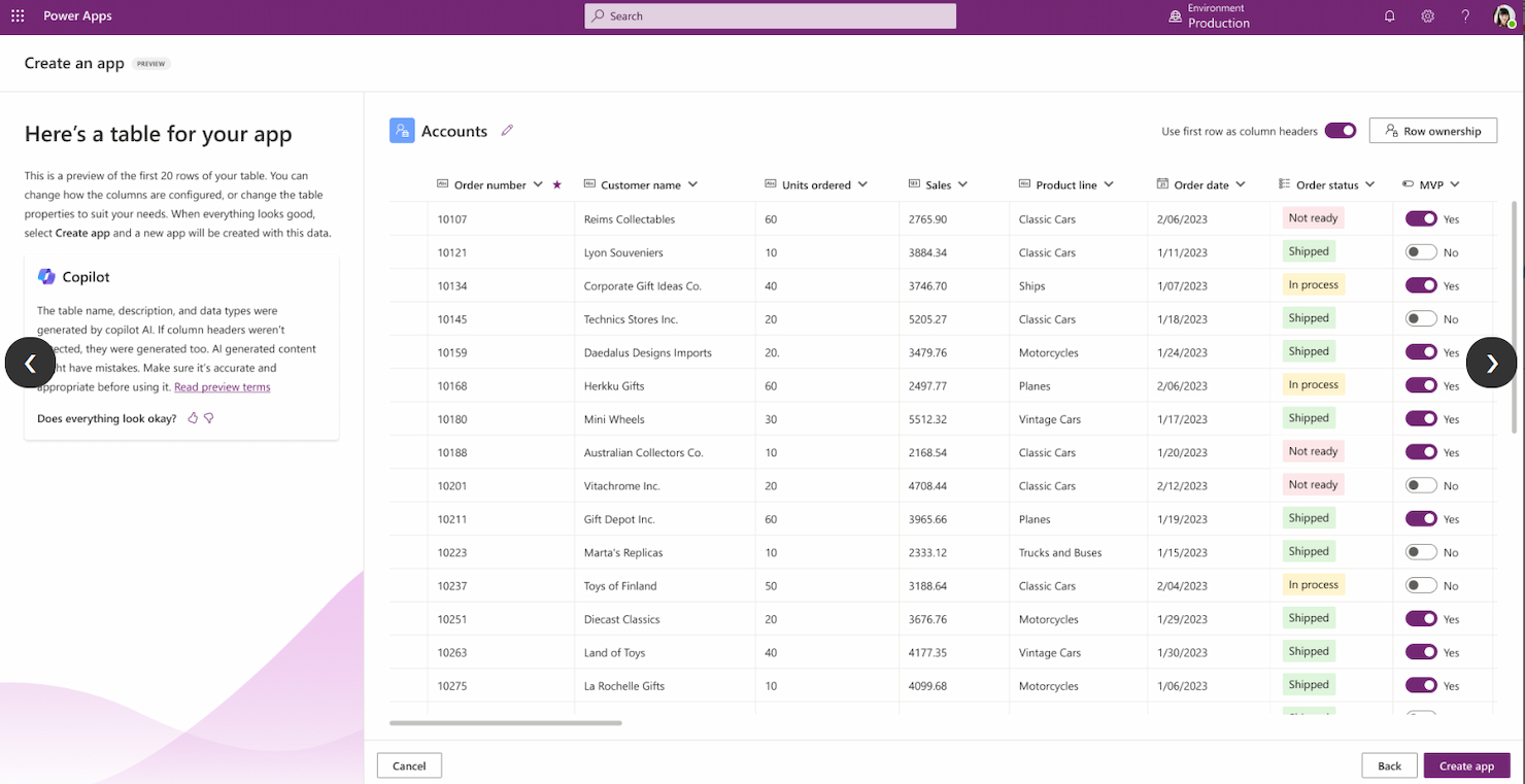 Microsoft PowerApps screenshot - 10 beste Kintone-alternatieven beoordeeld in 2026