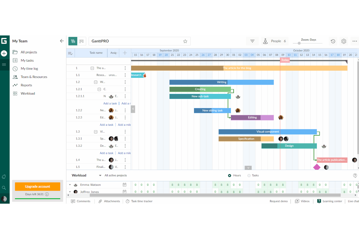 GanttPRO screenshot - 10 Beste alternatieven voor Office Timeline beoordeeld in 2026