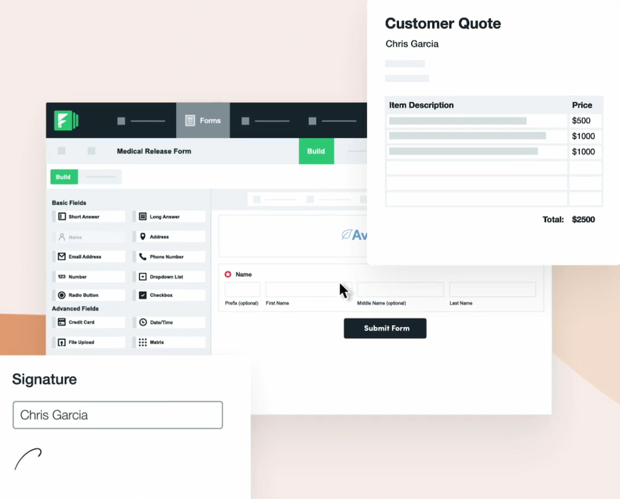 Formstack screenshot - 10 beste Kintone-alternatieven beoordeeld in 2026
