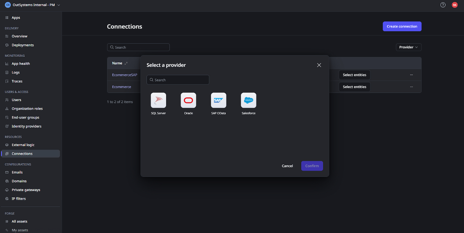OutSystems screenshot - 10 beste Quickbase-alternatieven voor projectteams in 2026
