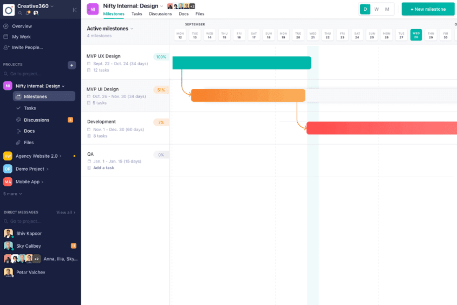 Nifty screenshot - 10 beste ProofHub-alternatieven beoordeeld in 2026