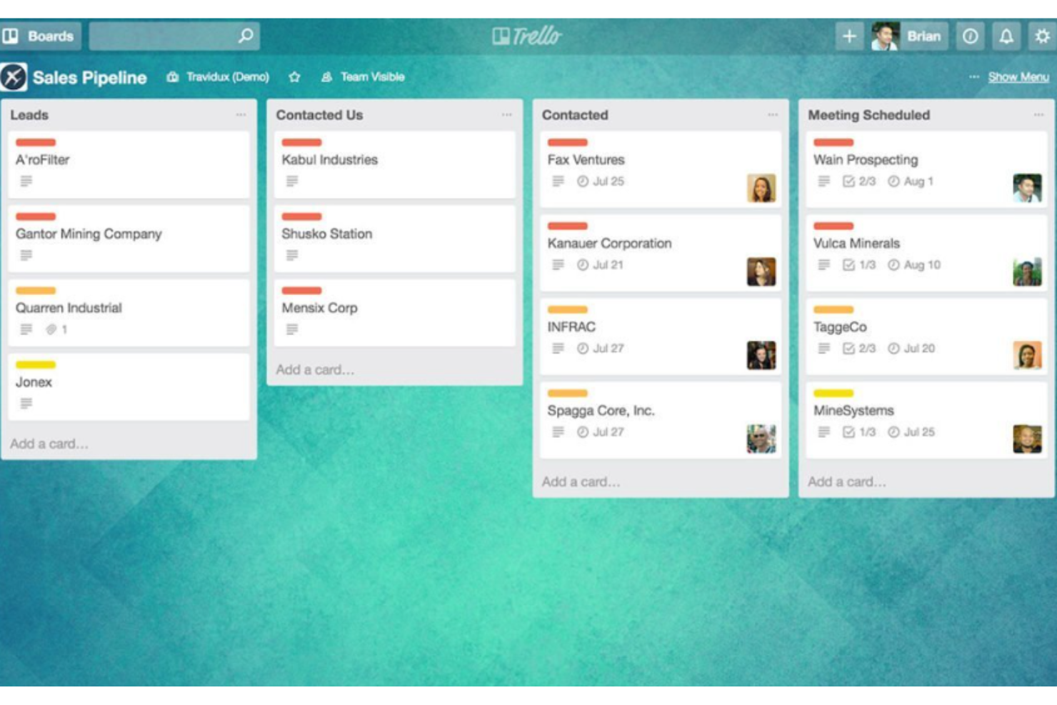 Trello screenshot - 10 beste ProofHub-alternatieven beoordeeld in 2026