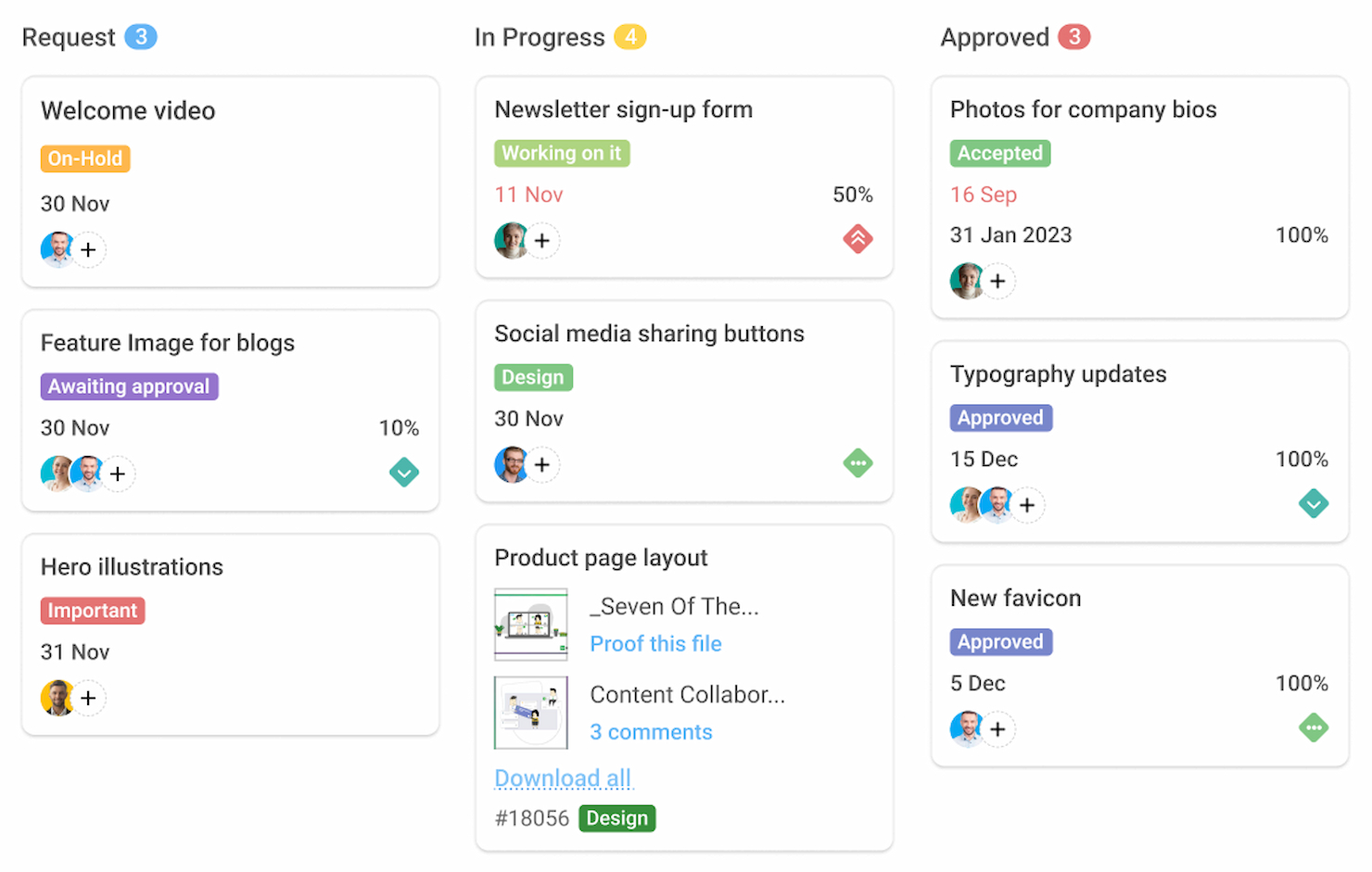 ProofHub screenshot - 10 beste projectmanagementsoftware voor het onderwijs in 2026