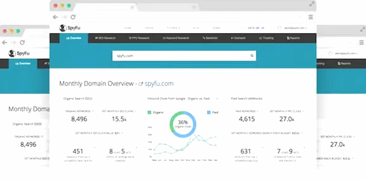 SpyFu screenshot - 10 beste SEO-rapportagesoftware voor klanten beoordeeld in 2026