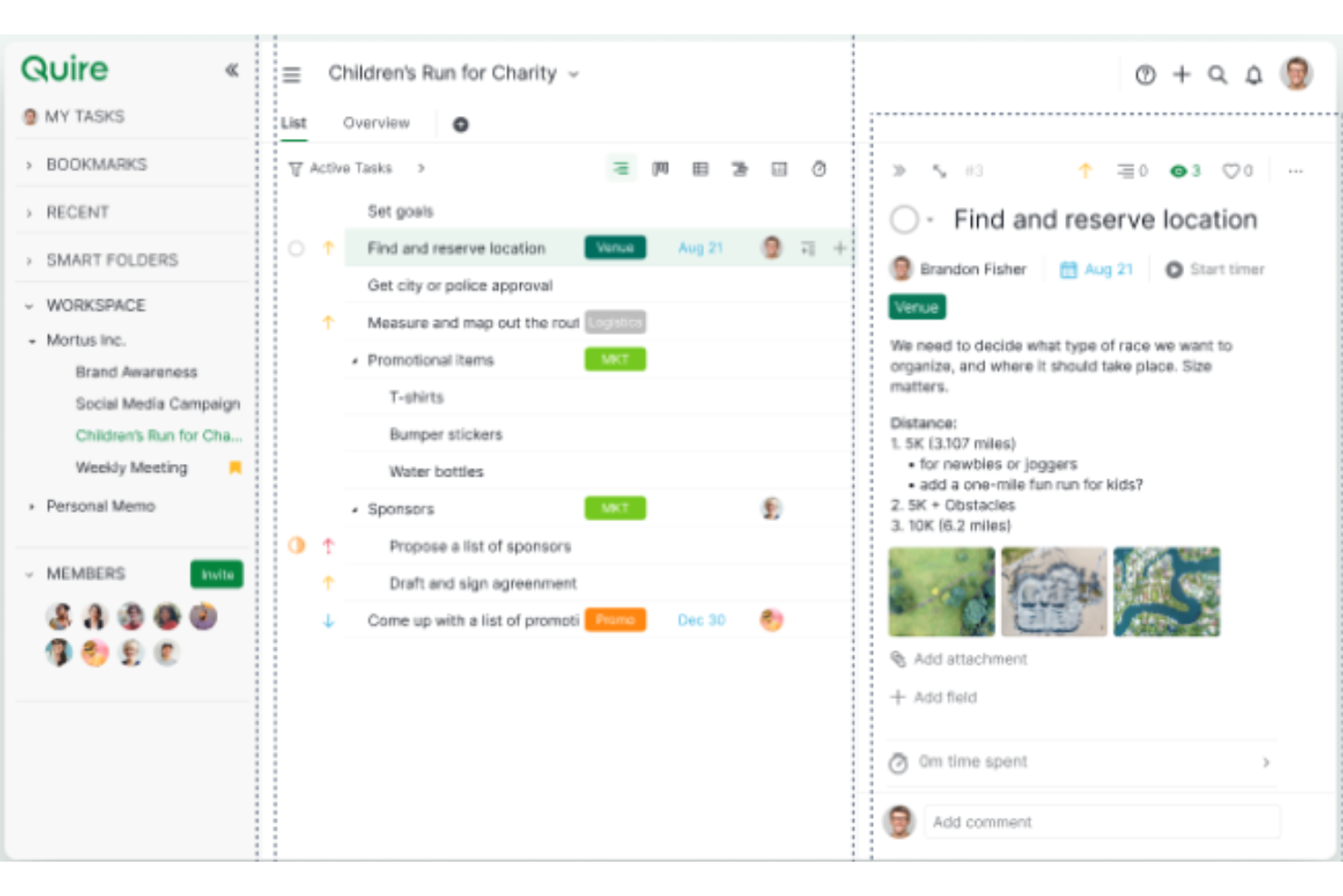 Quire screenshot - 10 beste ProofHub-alternatieven beoordeeld in 2026