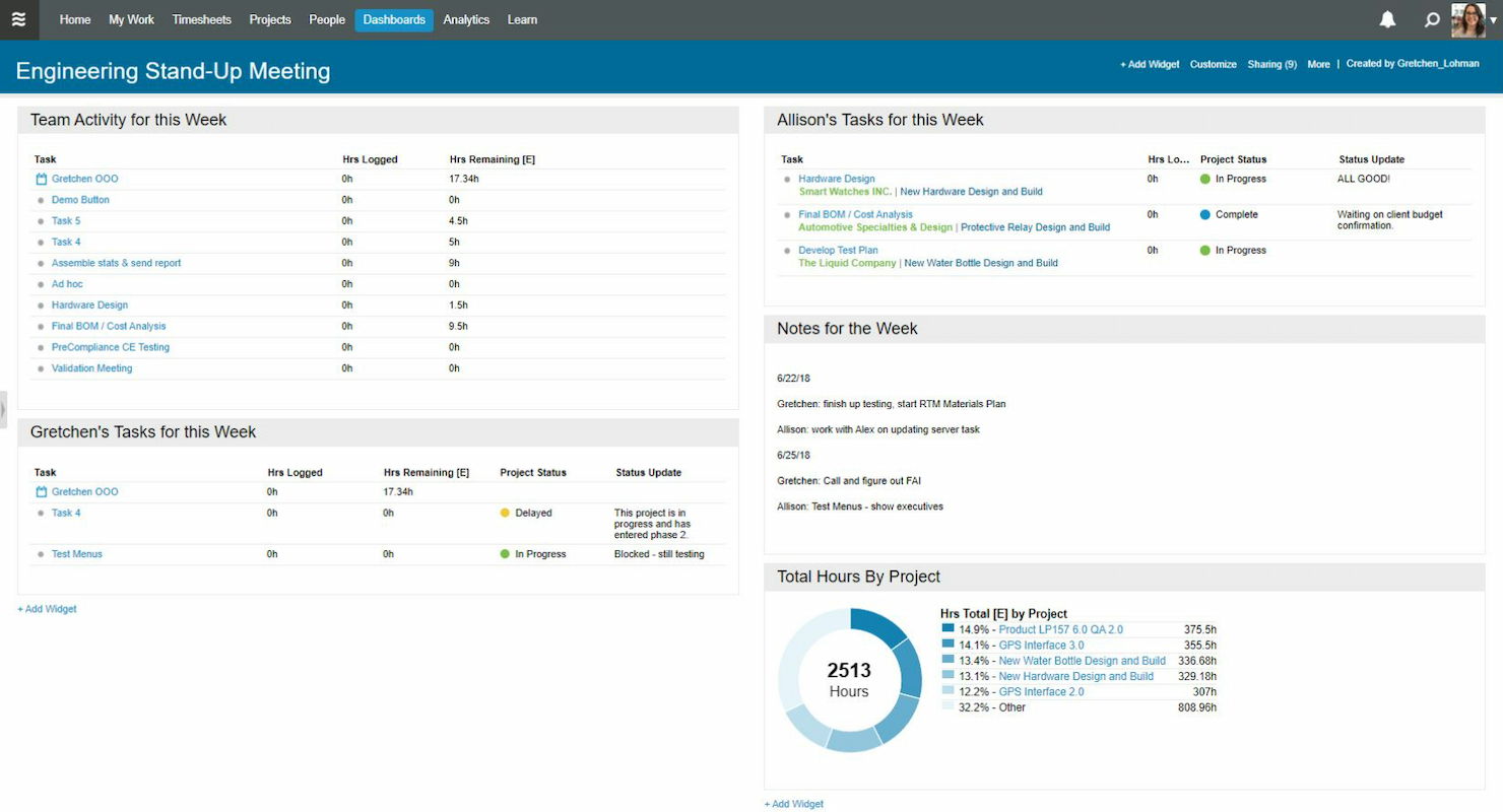 Tempo Portfolio Manager screenshot - 10 beste projectmanagementsoftware die met Slack integreert 2026